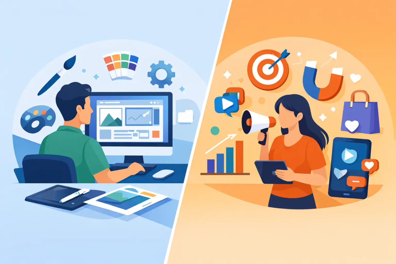 Web Designing vs Digital Marketing